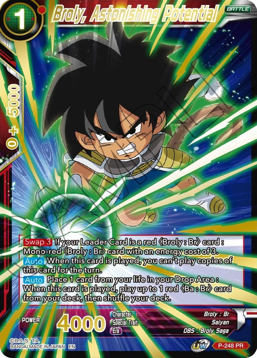 Broly, Astonishing Potential [Gold Stamped Foil] P-248