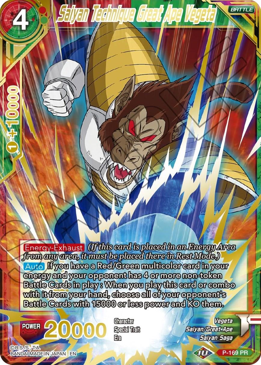 Saiyan Technique Great Ape Vegeta [Gold Stamped Foil] P-169