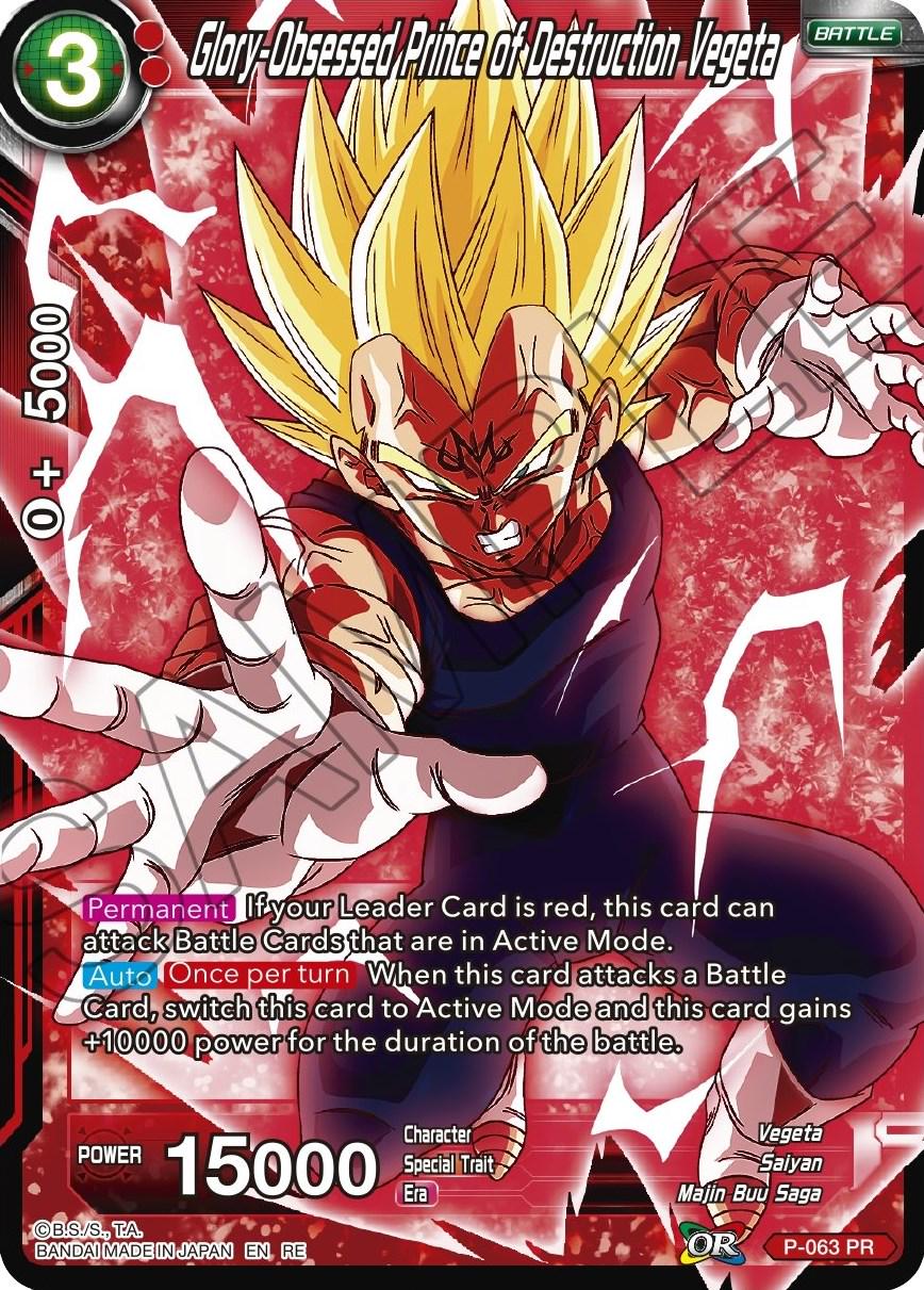 Glory-Obsessed Prince of Destruction Vegeta P-063