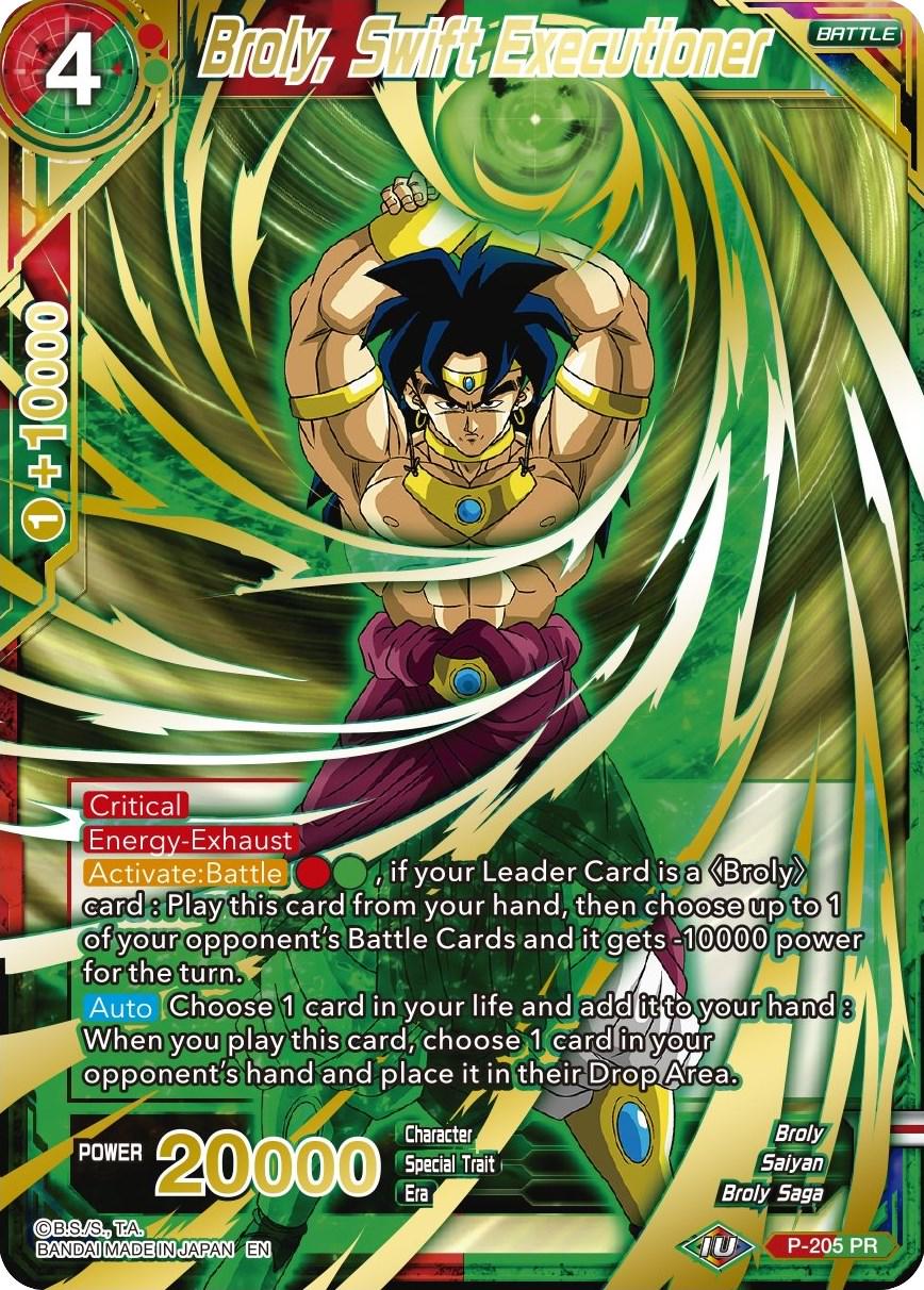Broly, Swift Executioner [Gold Stamped Foil] P-205