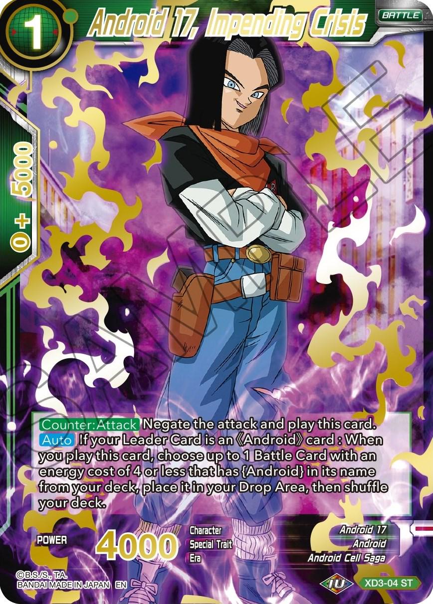Android 17, Impending Crisis [Gold Stamped Foil] XD3-04