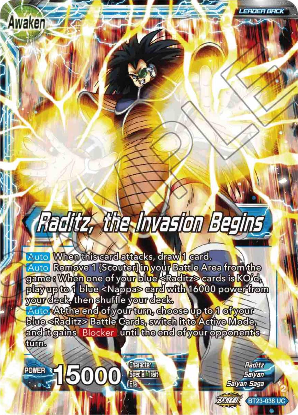 Raditz // Raditz, the Invasion Begins BT23-038