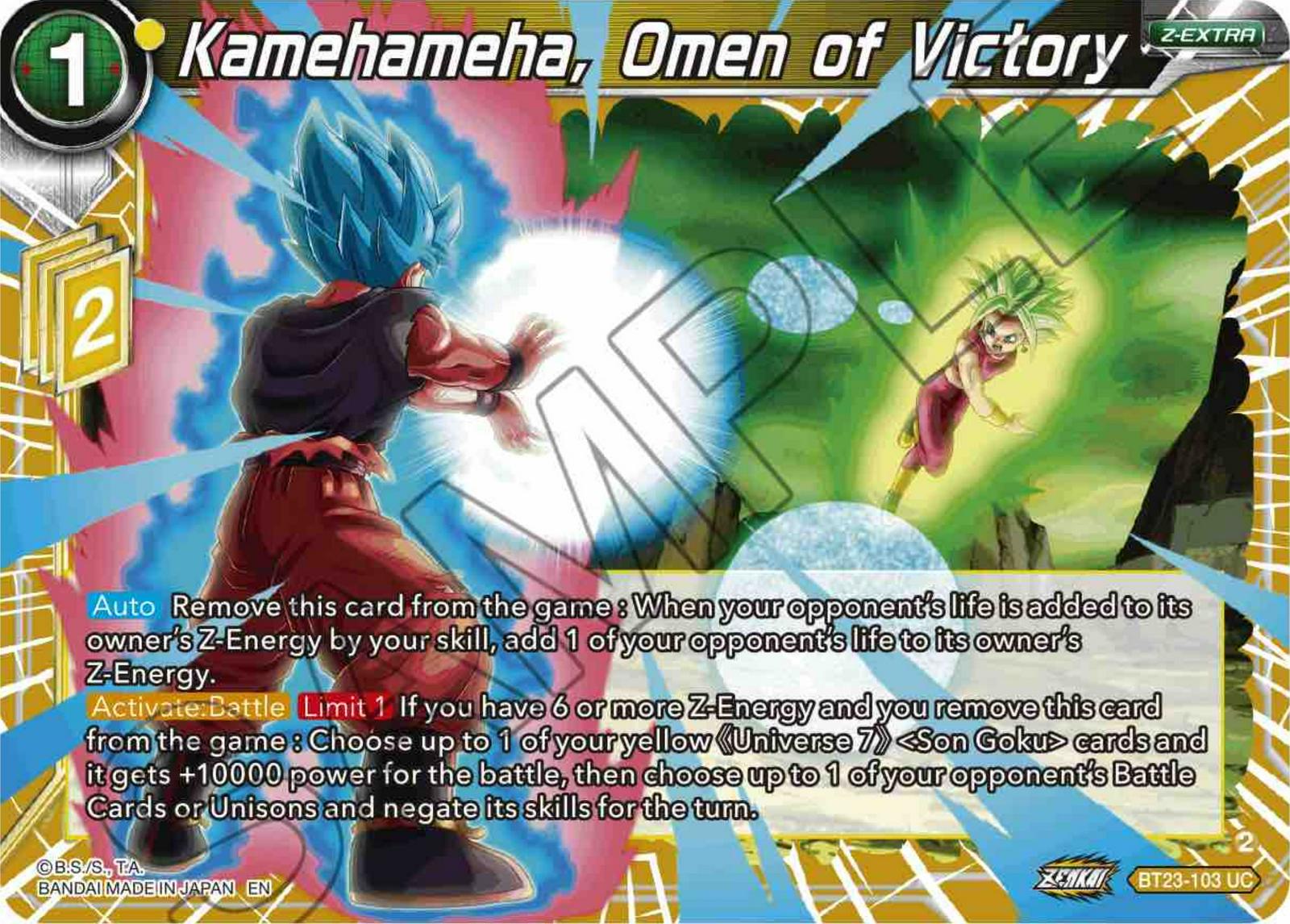 Kamehameha, Omen of Victory BT23-103