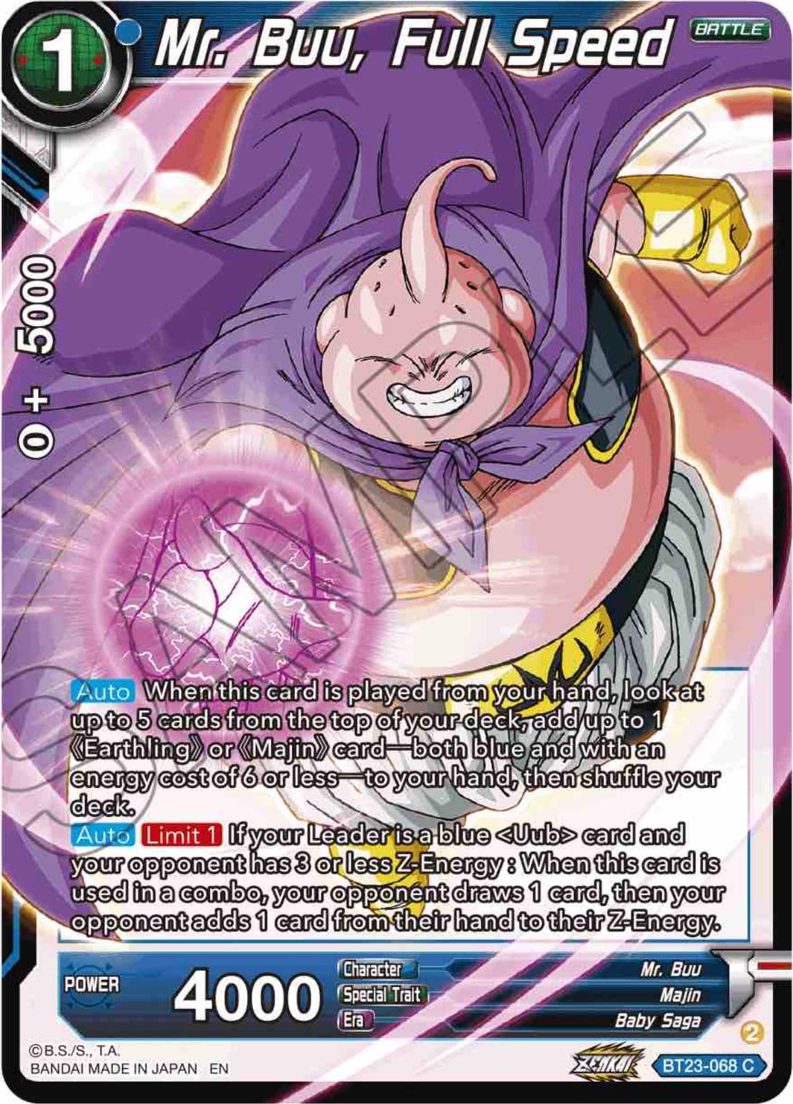 Mr. Buu, Full Speed BT23-068