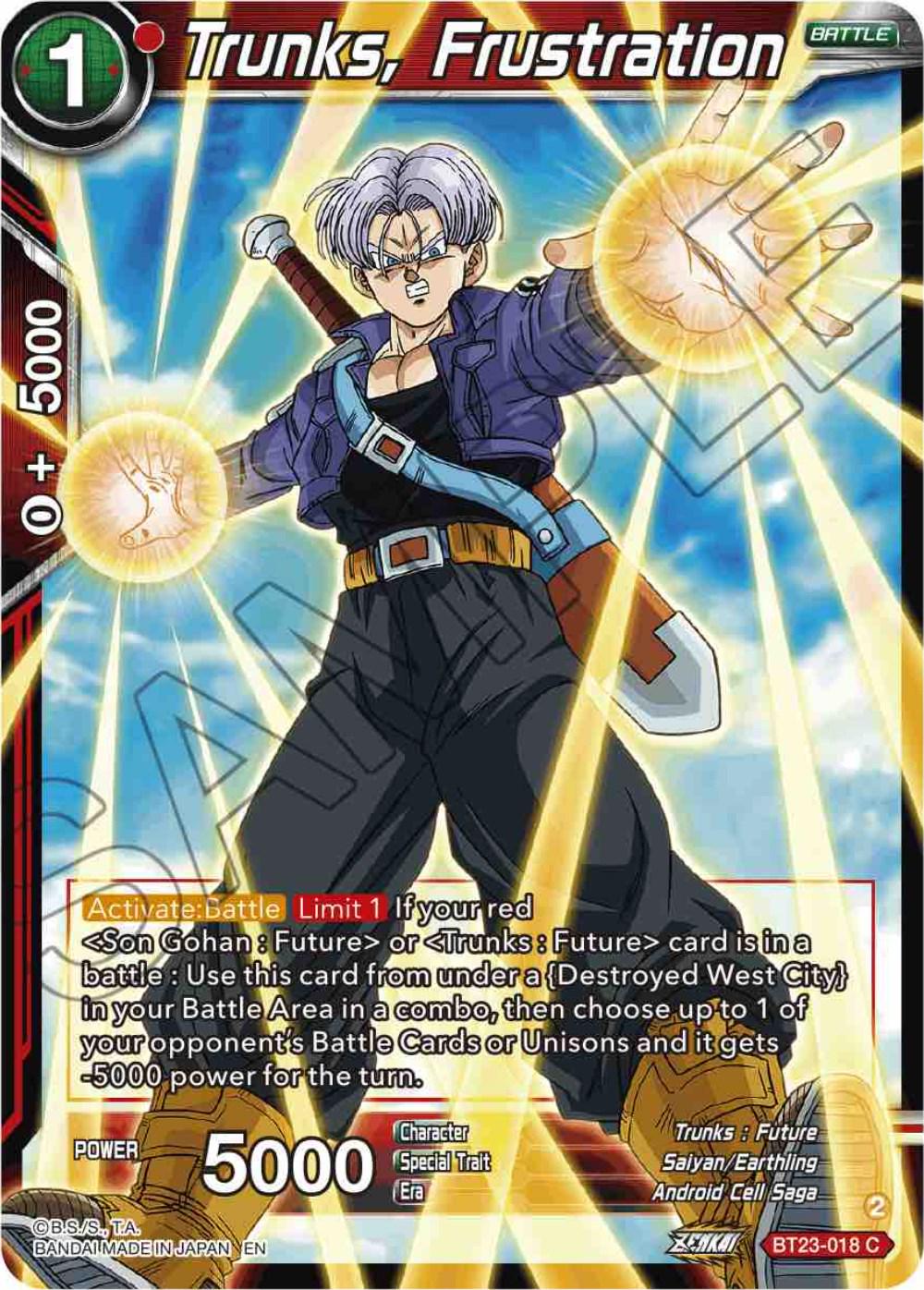 Trunks, Frustration BT23-018
