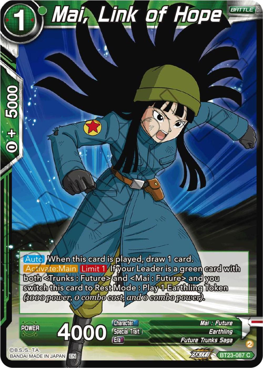 Mai, Link of Hope BT23-087