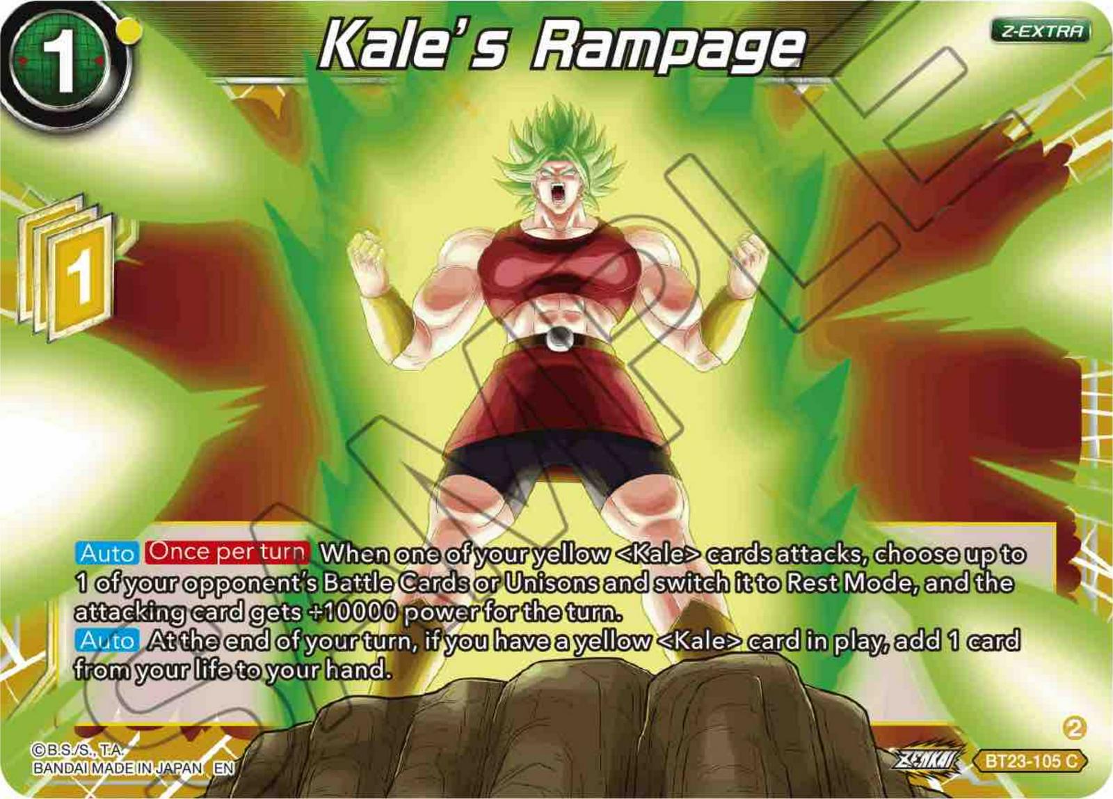 Kale's Rampage BT23-105