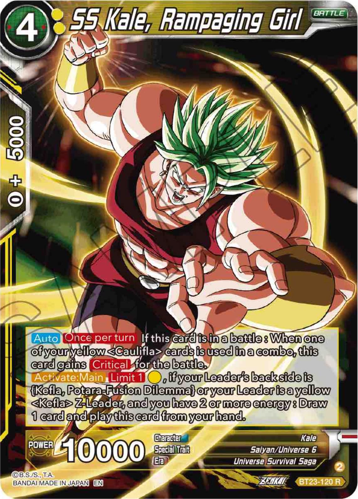 SS Kale, Rampaging Girl BT23-120