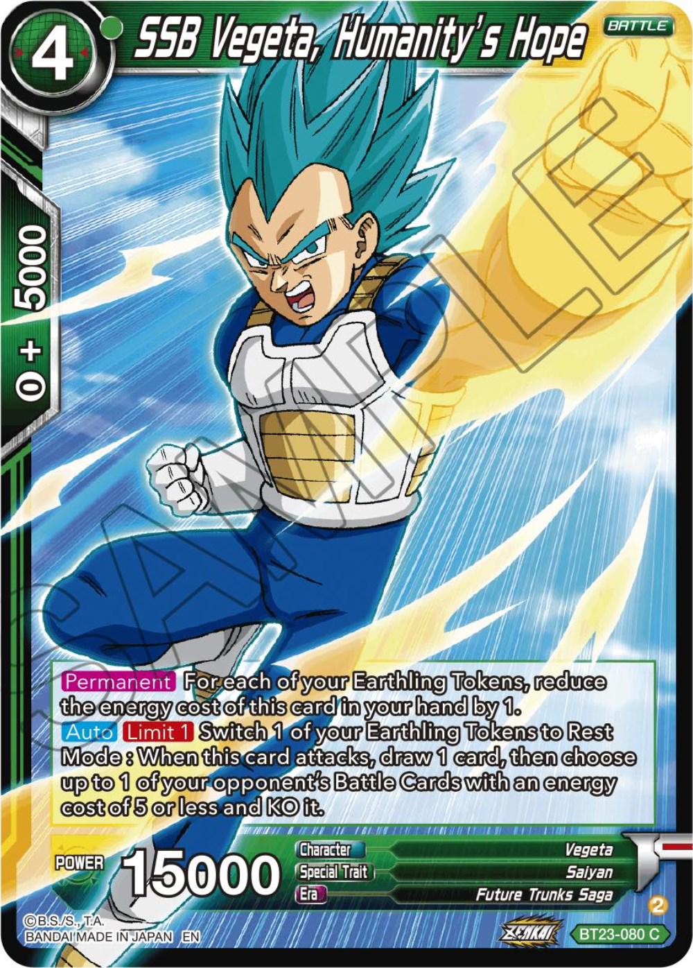 SSB Vegeta, Humanity's Hope BT23-080