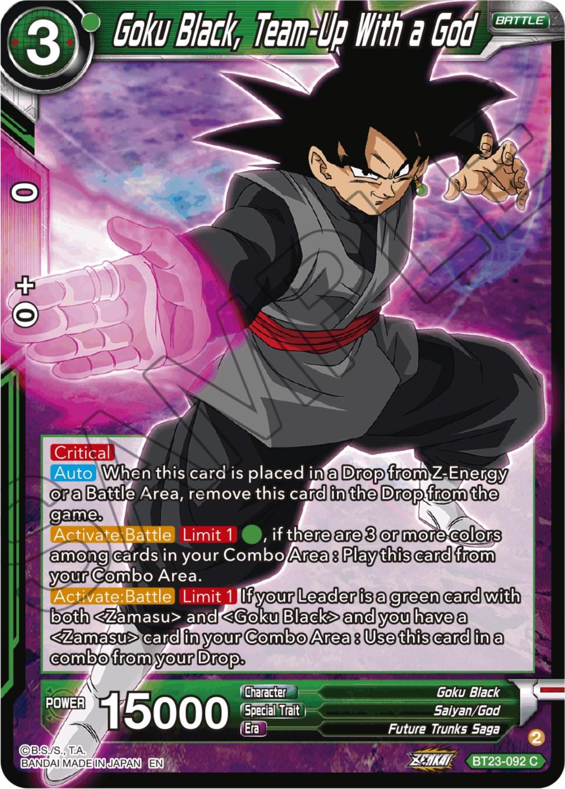 Goku Black, Team-Up With a God BT23-092