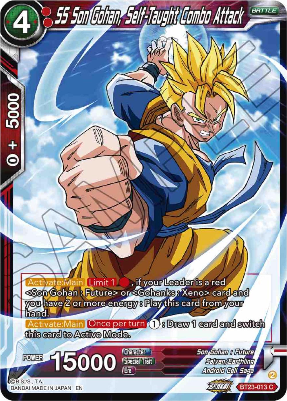 SS Son Gohan, Self-Taught Combo Attack BT23-013