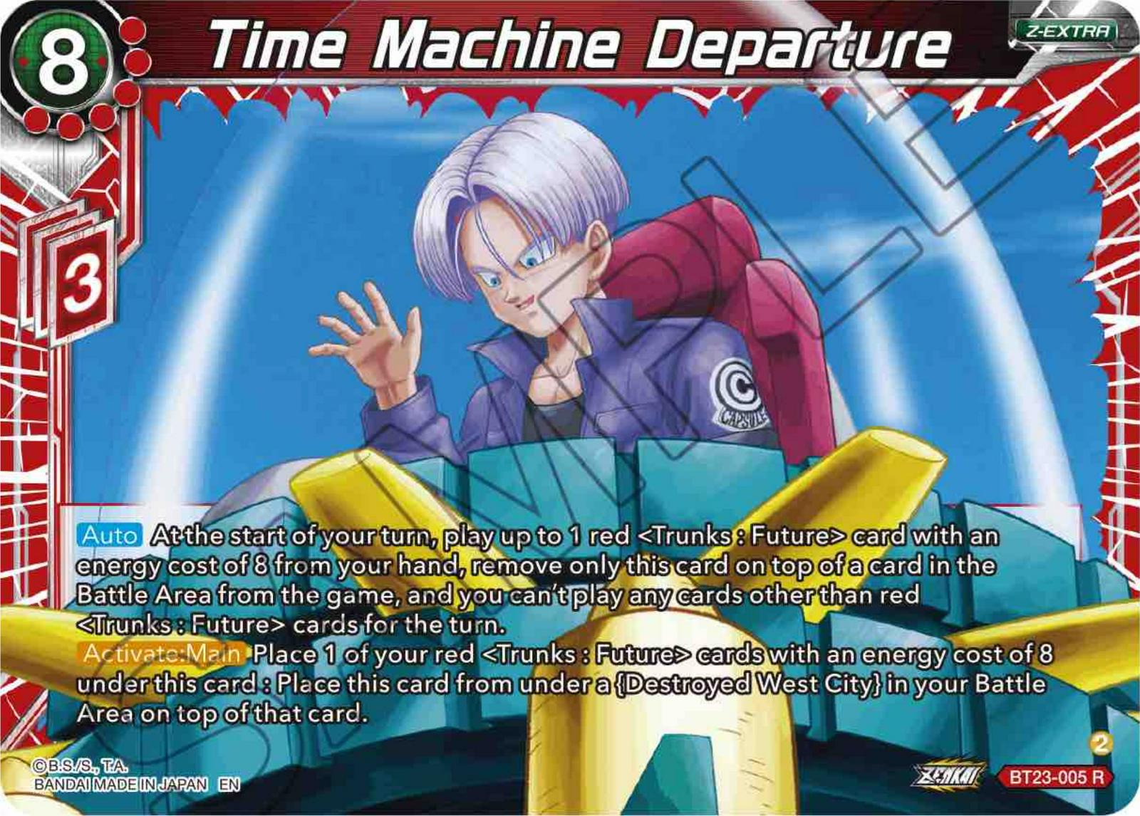 Time Machine Departure BT23-005