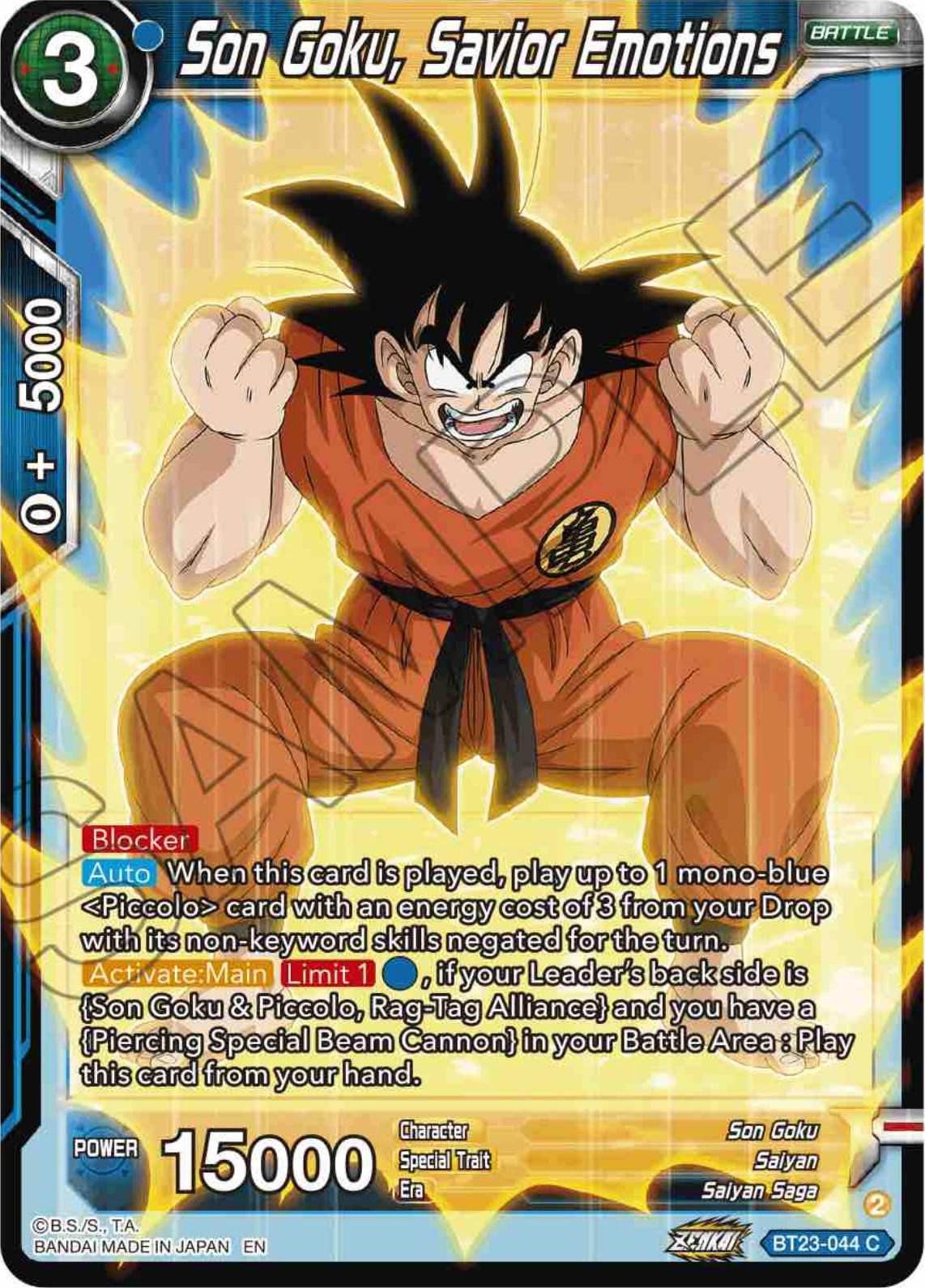 Son Goku, Savior Emotions BT23-044
