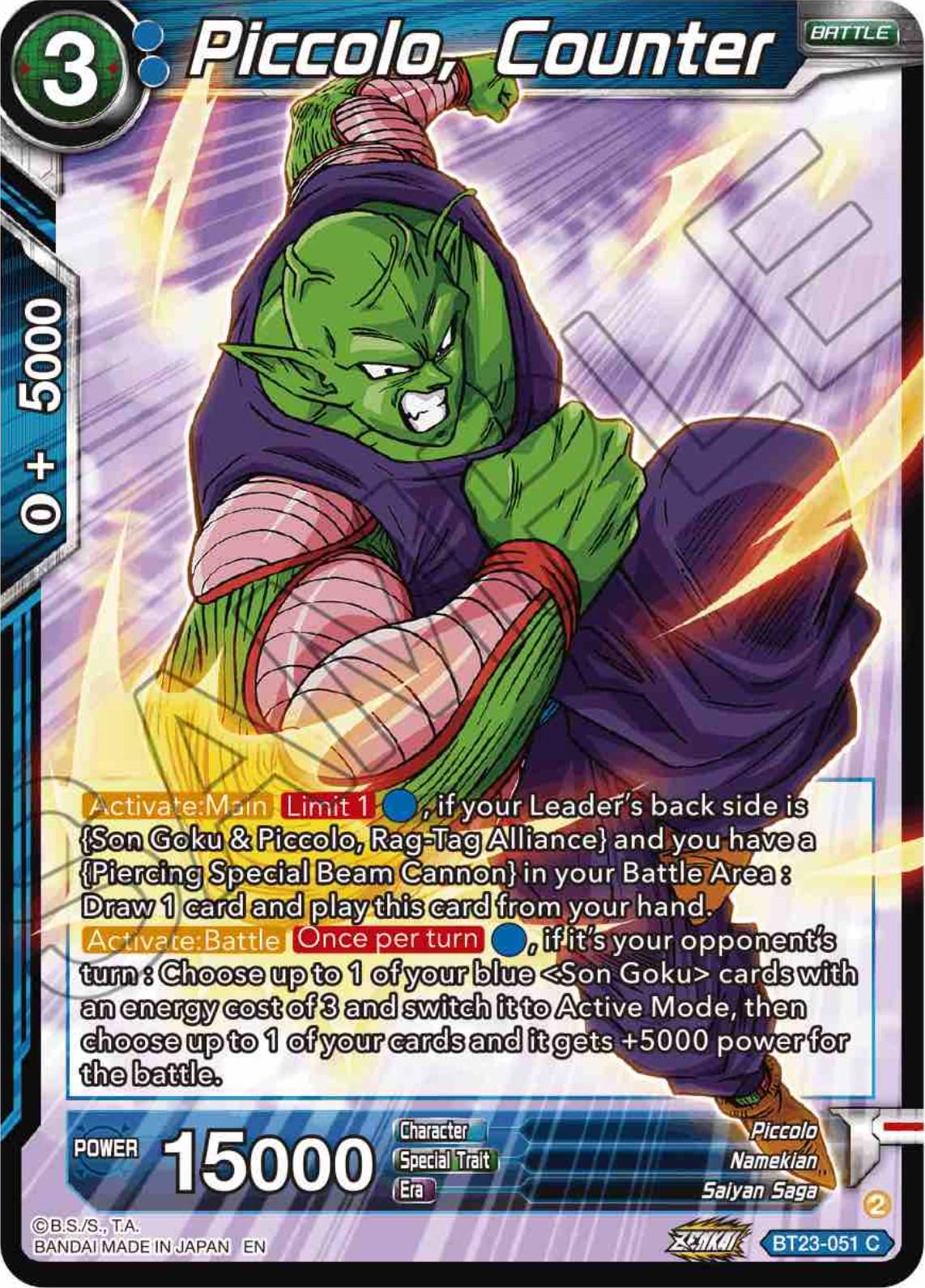 Piccolo, Counter BT23-051