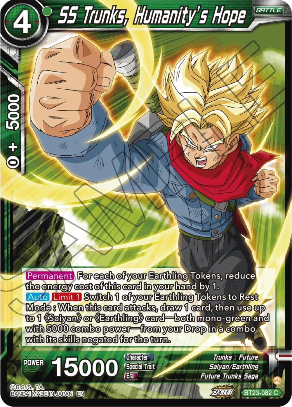 SS Trunks, Humanity's Hope BT23-082