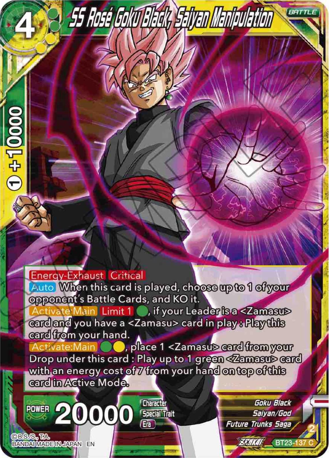 SS Rose Goku Black, Saiyan Manipulation BT23-137