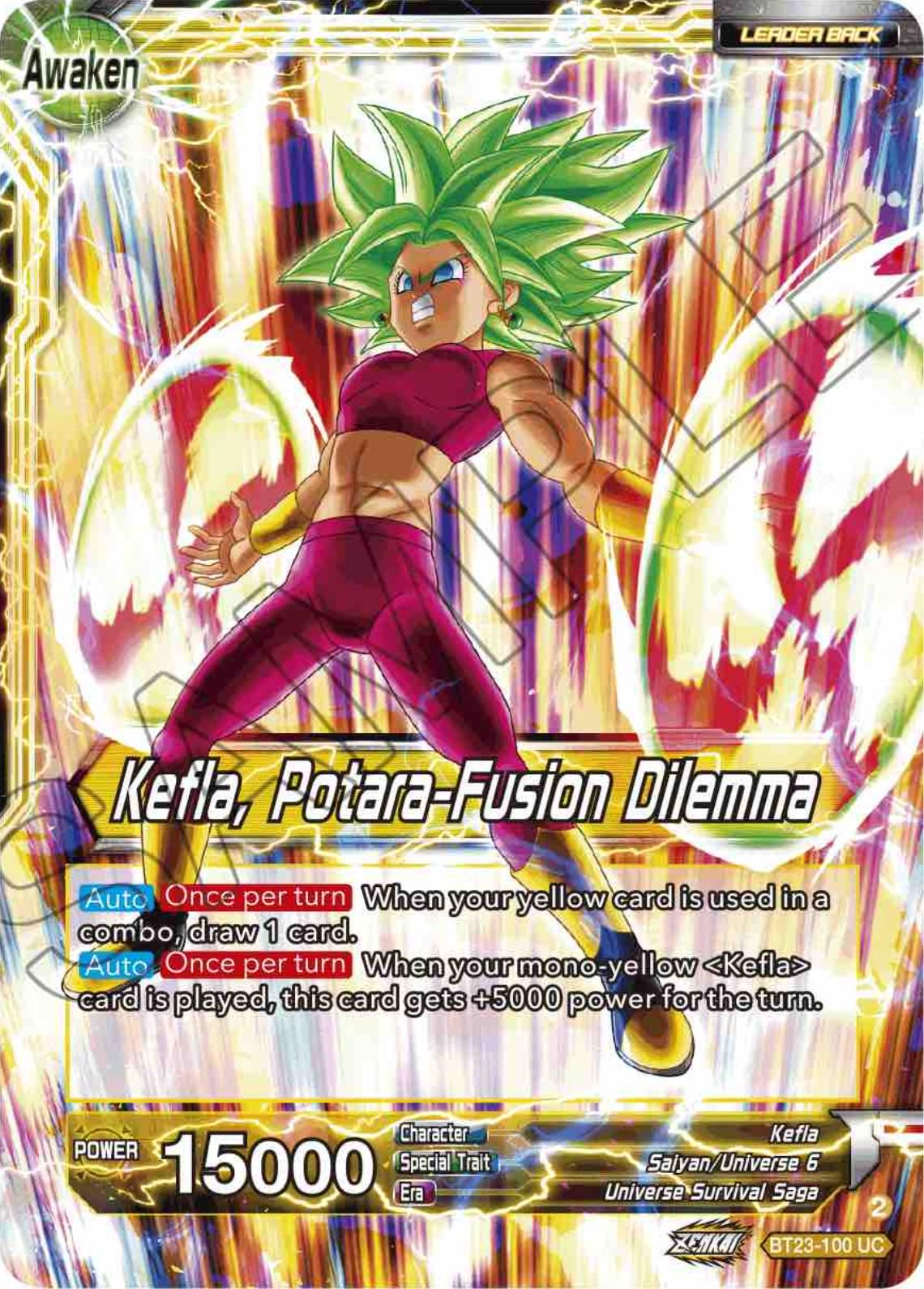 Kale & Caulifla // Kefla, Potara-Fusion Dilemma BT23-100