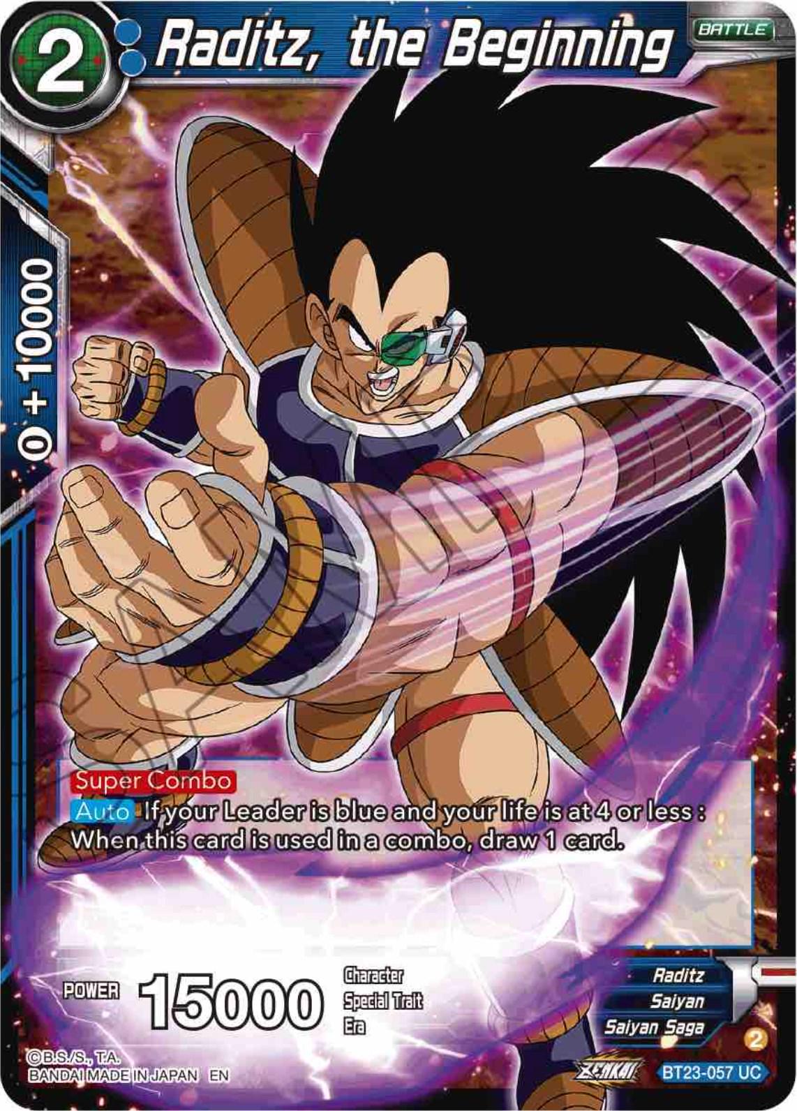 Raditz, the Beginning BT23-057