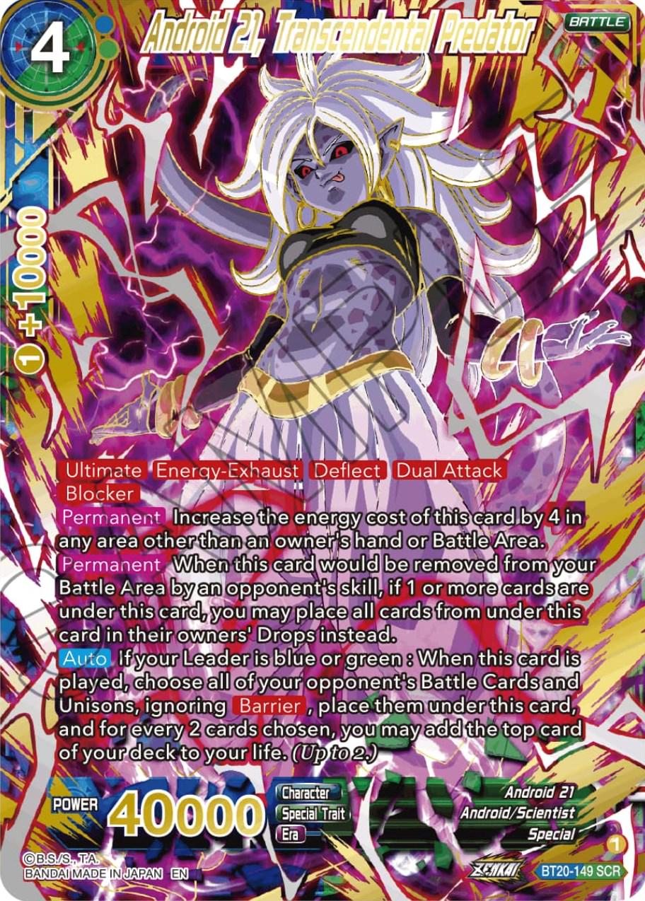 Android 21, Transcendental Predator [Alternate Art] BT20-149