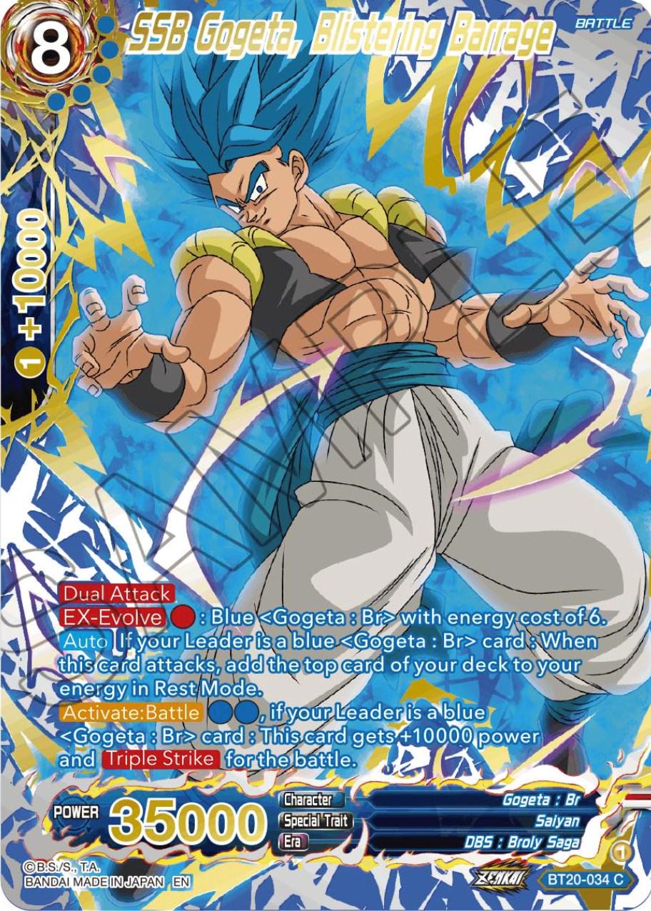 SSB Gogeta, Blistering Barrage [Gold Stamped Foil] BT20-034