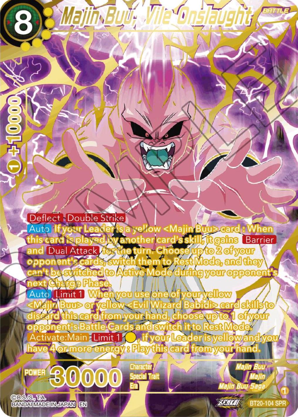 Majin Buu, Vile Onslaught [SPR] BT20-104