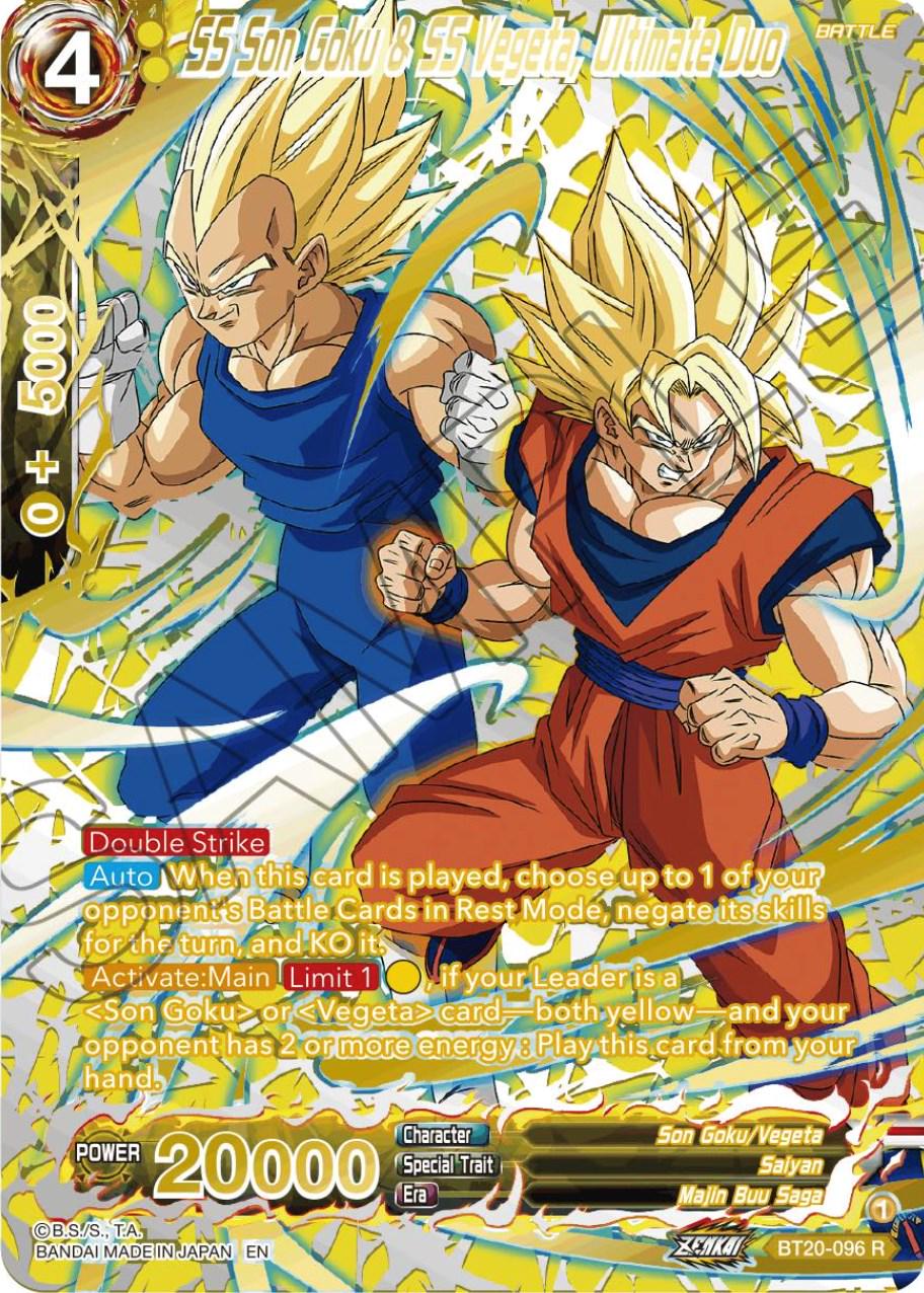 SS Son Goku & SS Vegeta, Ultimate Duo [Gold Stamped Foil] BT20-096