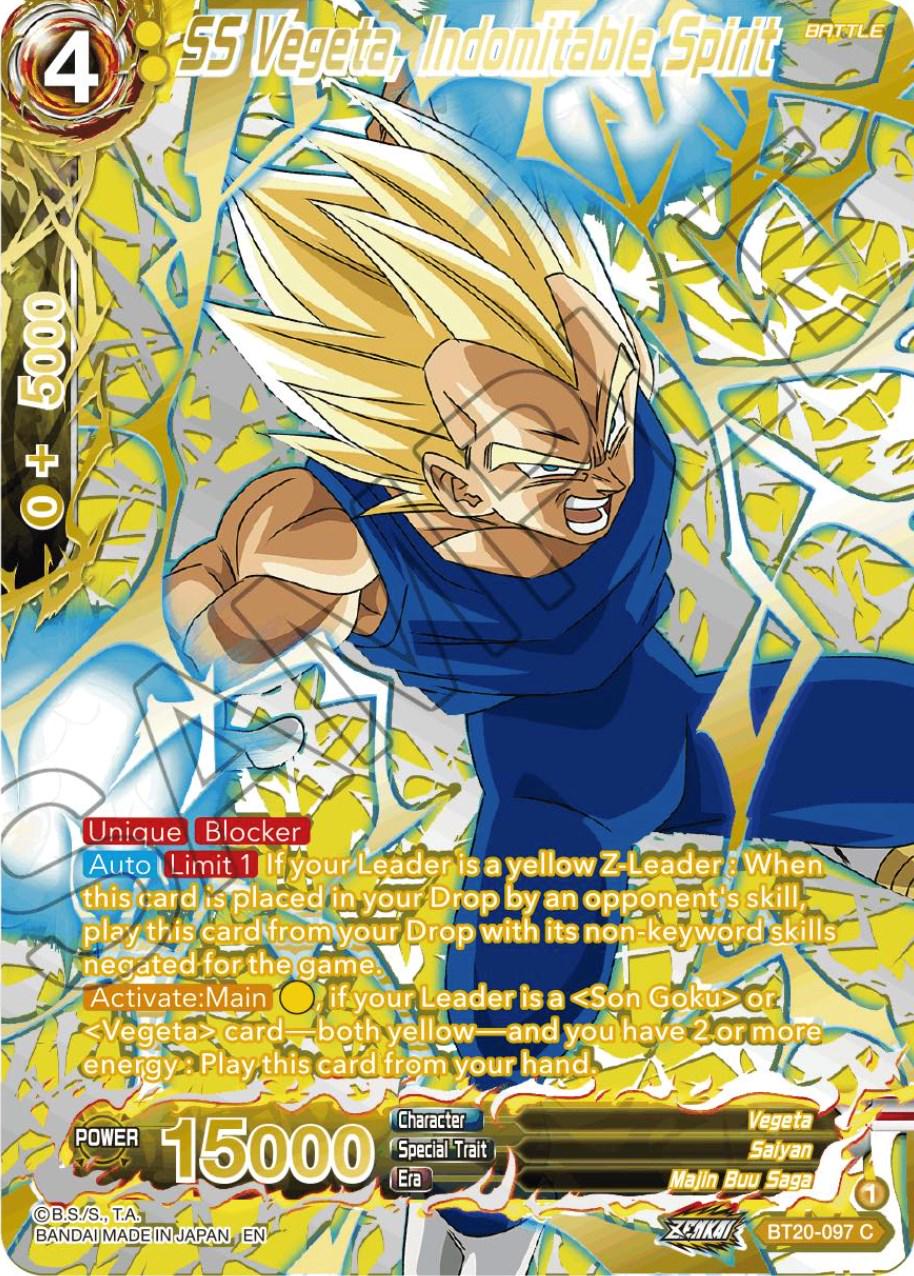 SS Vegeta, Indomitable Spirit [Gold Stamped Foil] BT20-097