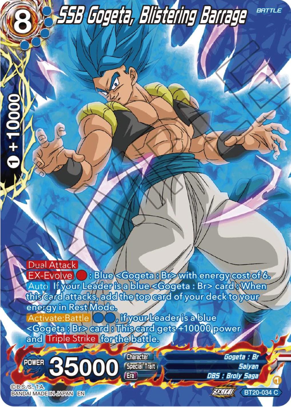 SSB Gogeta, Blistering Barrage [Silver Foil] BT20-034