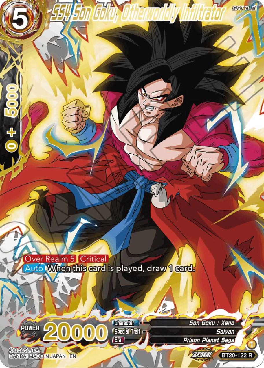 SS4 Son Goku, Otherworldly Infiltrator [Gold Stamped Foil] BT20-122