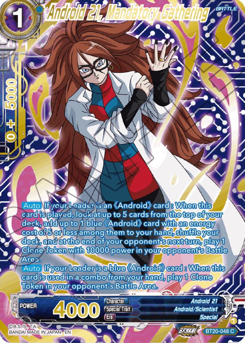 Android 21, Mandatory Gathering [Gold Stamped Foil] BT20-048
