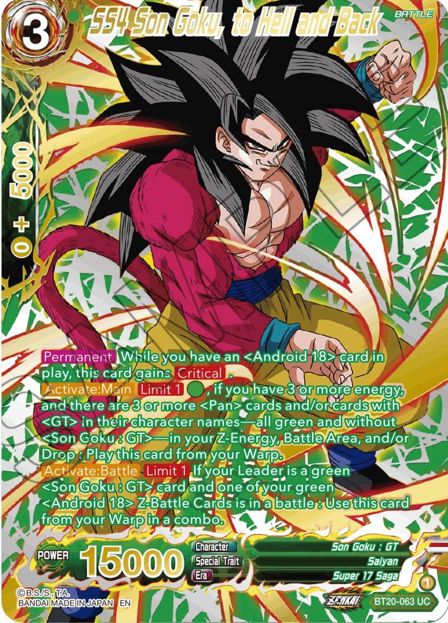 SS4 Son Goku, to Hell and Back [Gold Stamped Foil] BT20-063