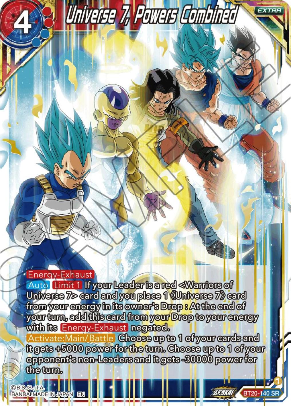 Universe 7, Powers Combined BT20-140
