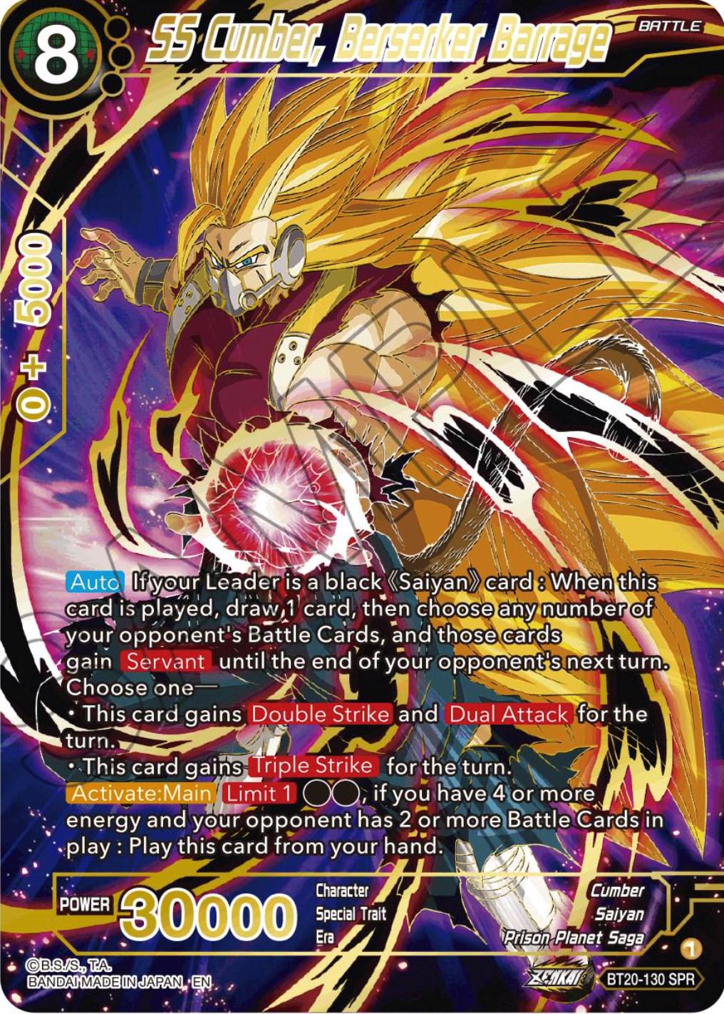 SS Cumber, Berserker Barrage [SPR] BT20-130