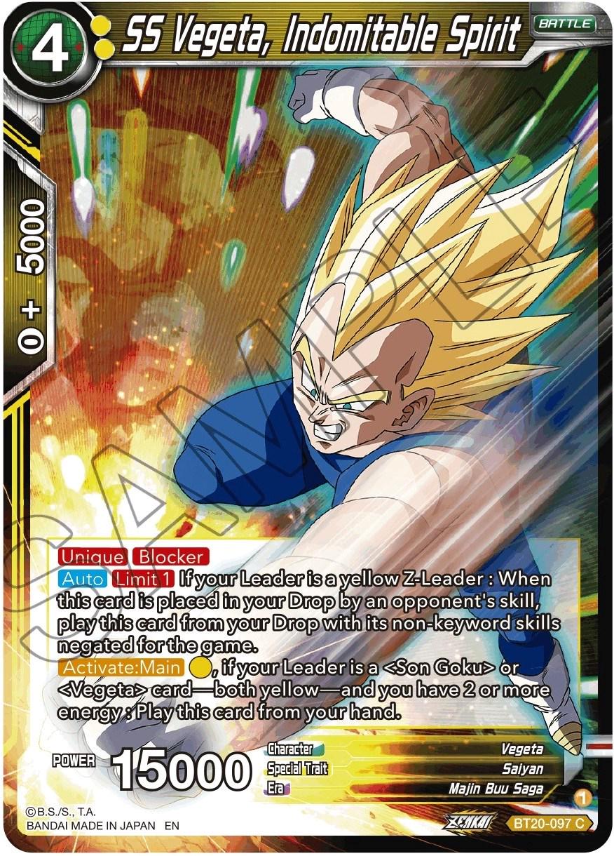 SS Vegeta, Indomitable Spirit BT20-097