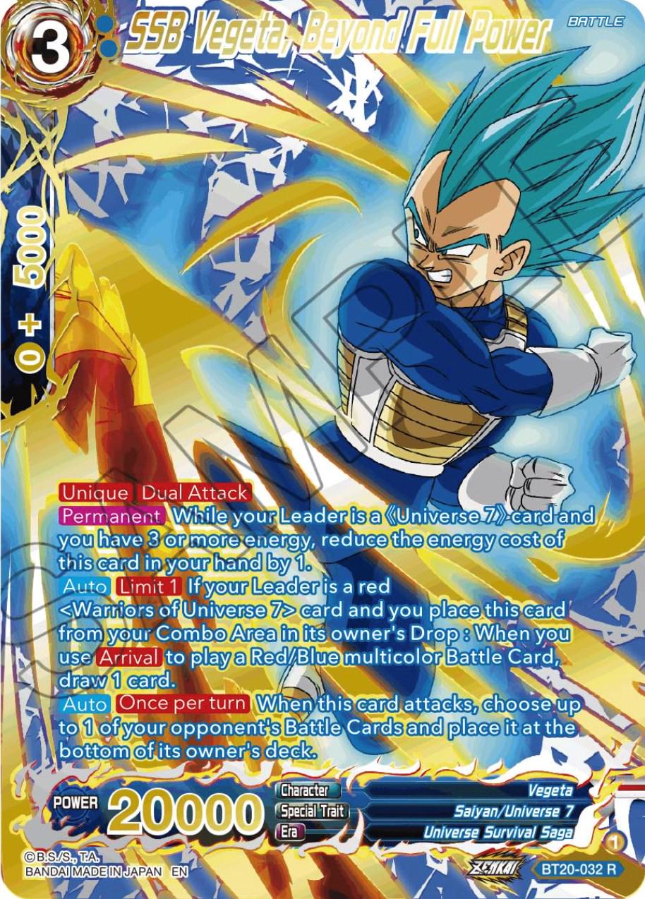 SSB Vegeta, Beyond Full Power [Gold Stamped Foil] BT20-032