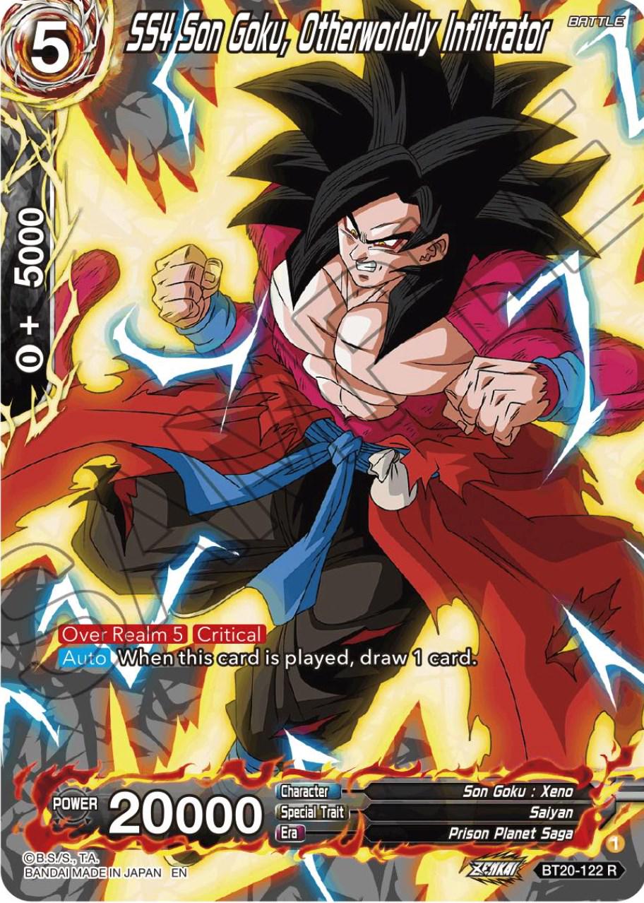 SS4 Son Goku, Otherworldly Infiltrator [Silver Foil] BT20-122