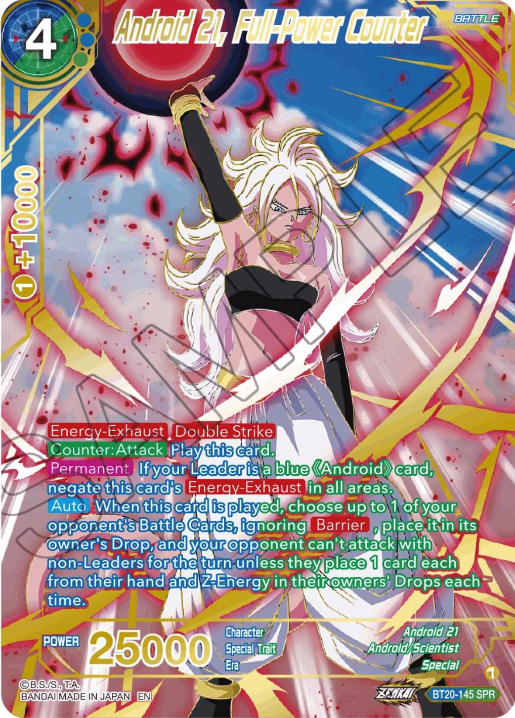 Android 21, Full-Power Counter [SPR] BT20-145