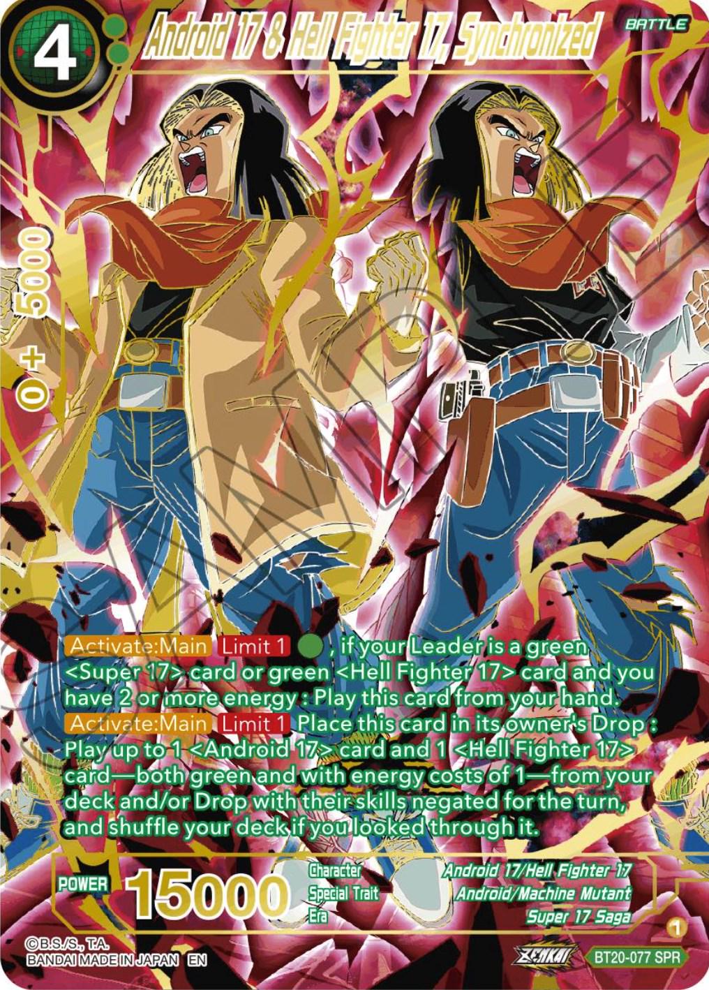 Android 17 & Hell Fighter 17, Synchronized [SPR] BT20-077