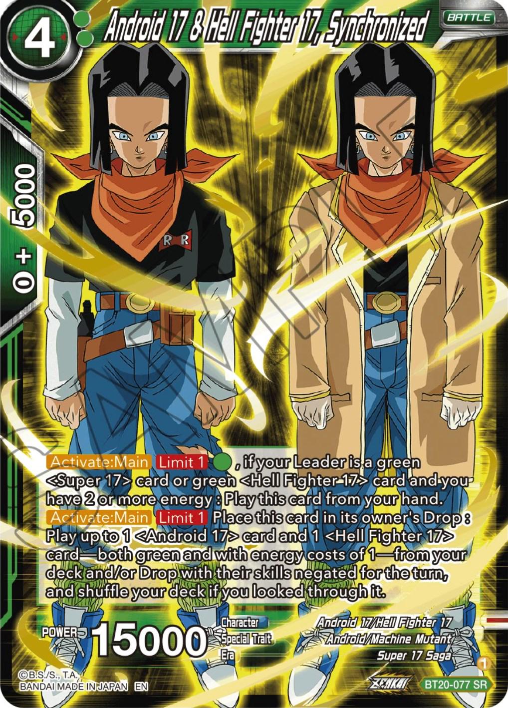 Android 17 & Hell Fighter 17, Synchronized BT20-077