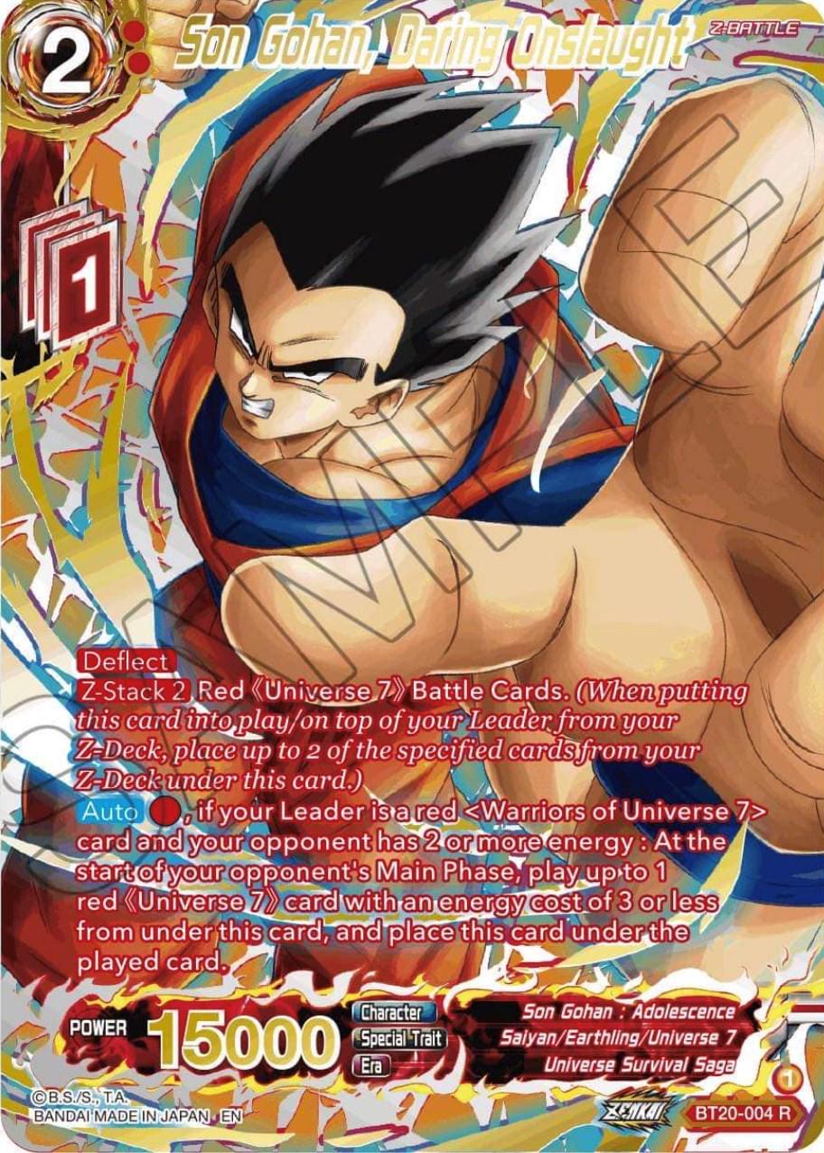 Son Gohan, Daring Onslaught [Gold Stamped Foil] BT20-004