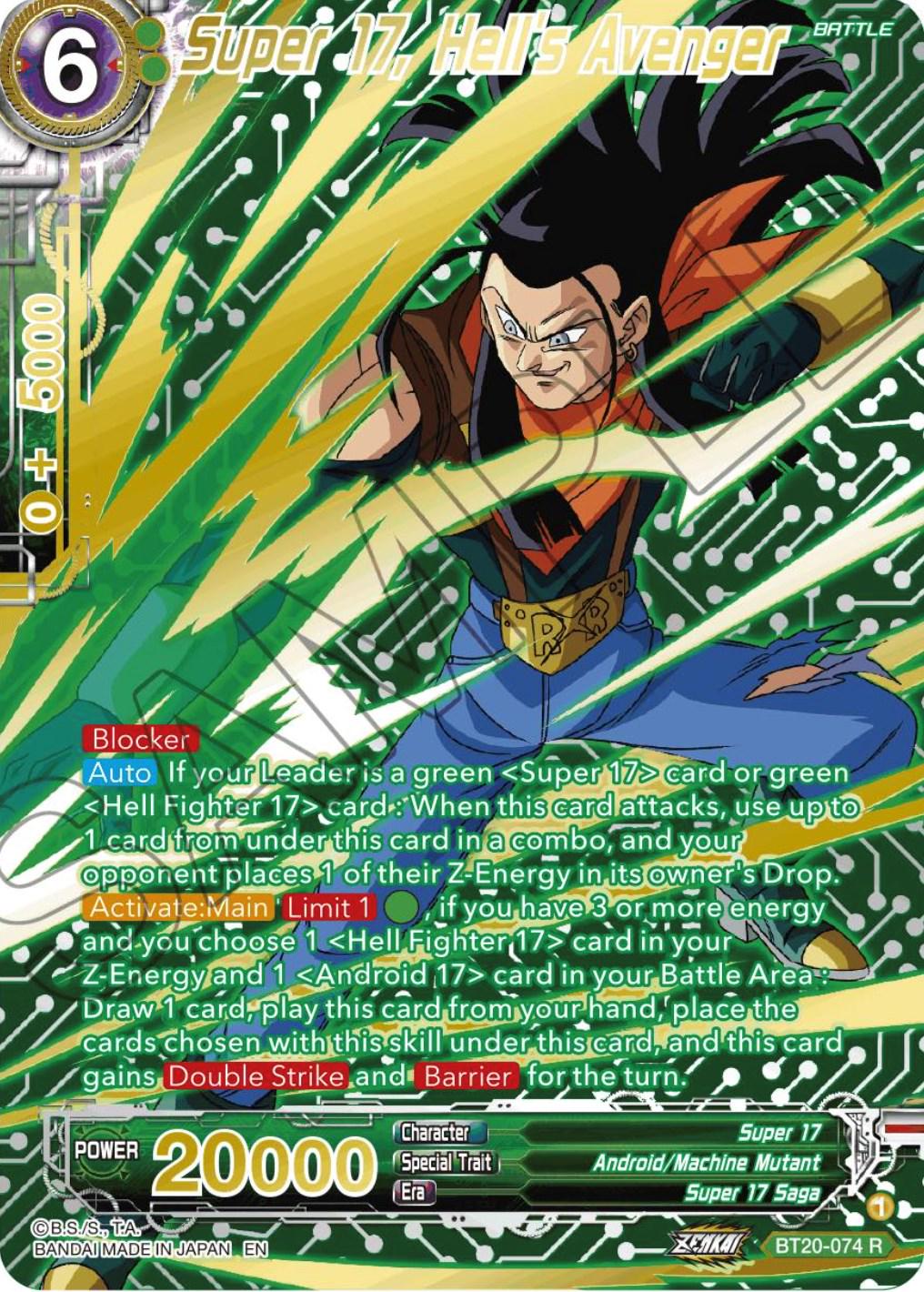 Super 17, Hell's Avenger [Gold Stamped Foil] BT20-074