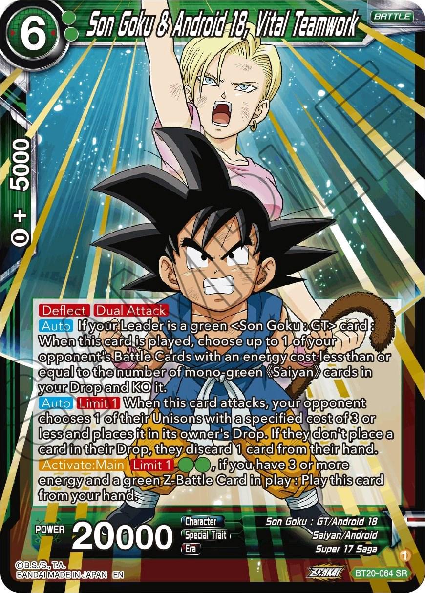 Son Goku & Android 18, Vital Teamwork BT20-064