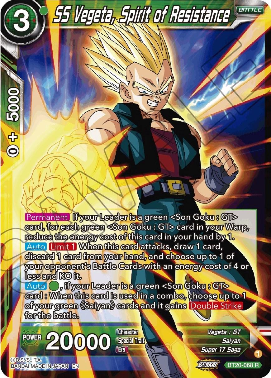 SS Vegeta, Spirit of Resistance BT20-068