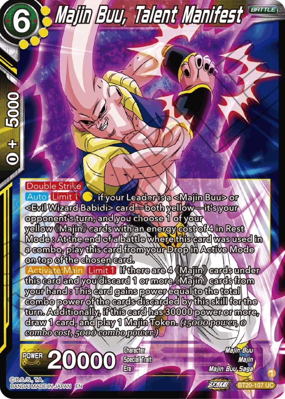 Majin Buu, Talent Manifest BT20-107