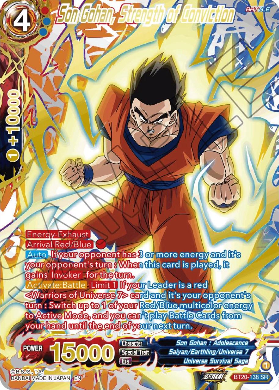Son Gohan, Strength of Conviction [Gold Stamped Foil] BT20-138
