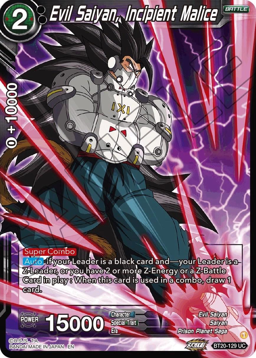 Evil Saiyan, Incipient Malice BT20-129