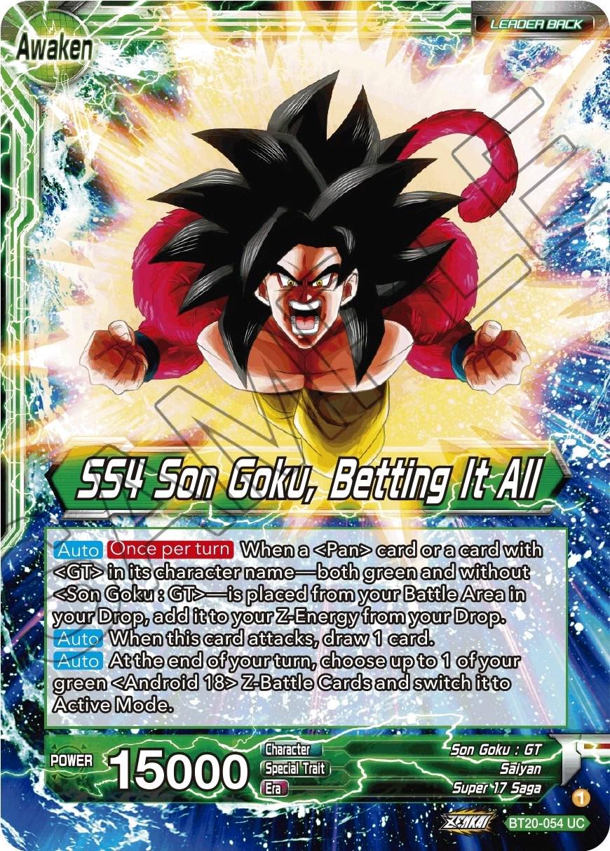Son Goku // SS4 Son Goku, Betting It All BT20-054