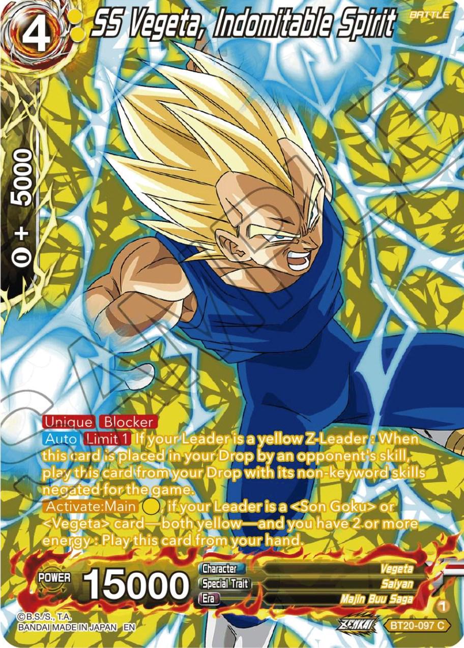SS Vegeta, Indomitable Spirit [Silver Foil] BT20-097