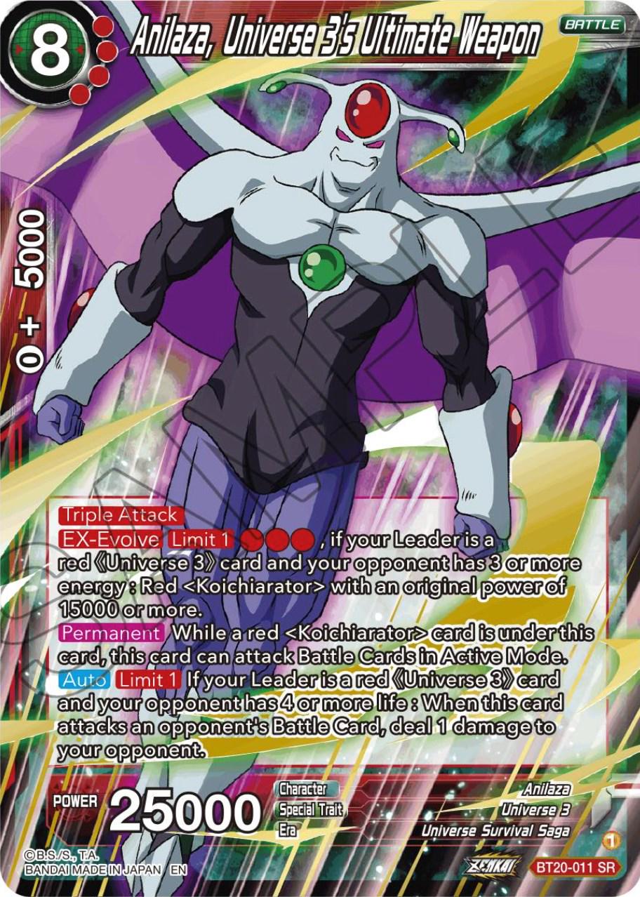 Anilaza, Universe 3's Ultimate Weapon BT20-011
