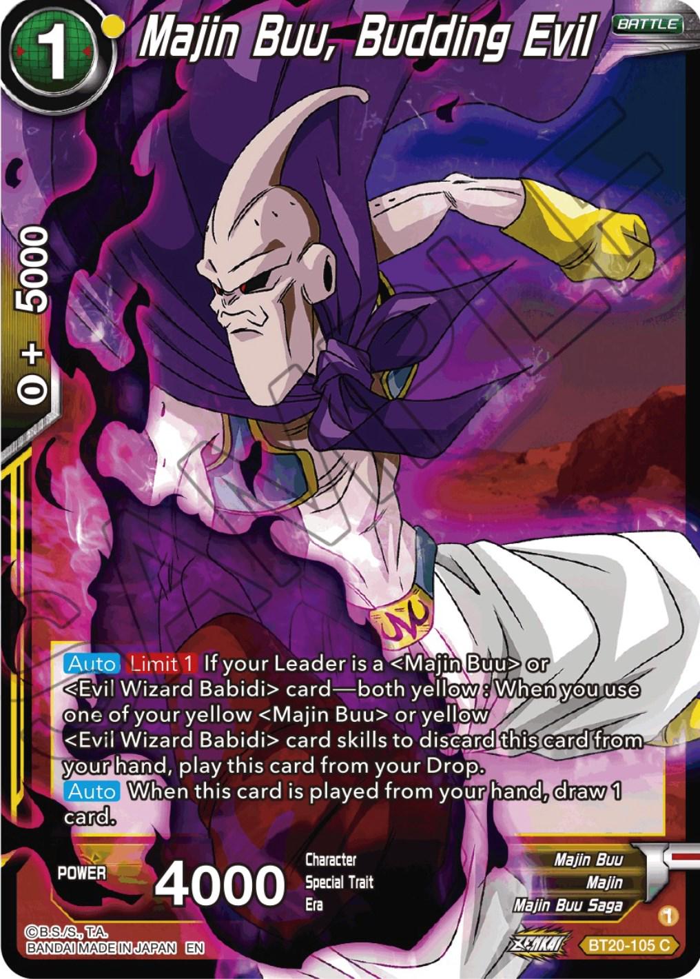 Majin Buu, Budding Evil BT20-105
